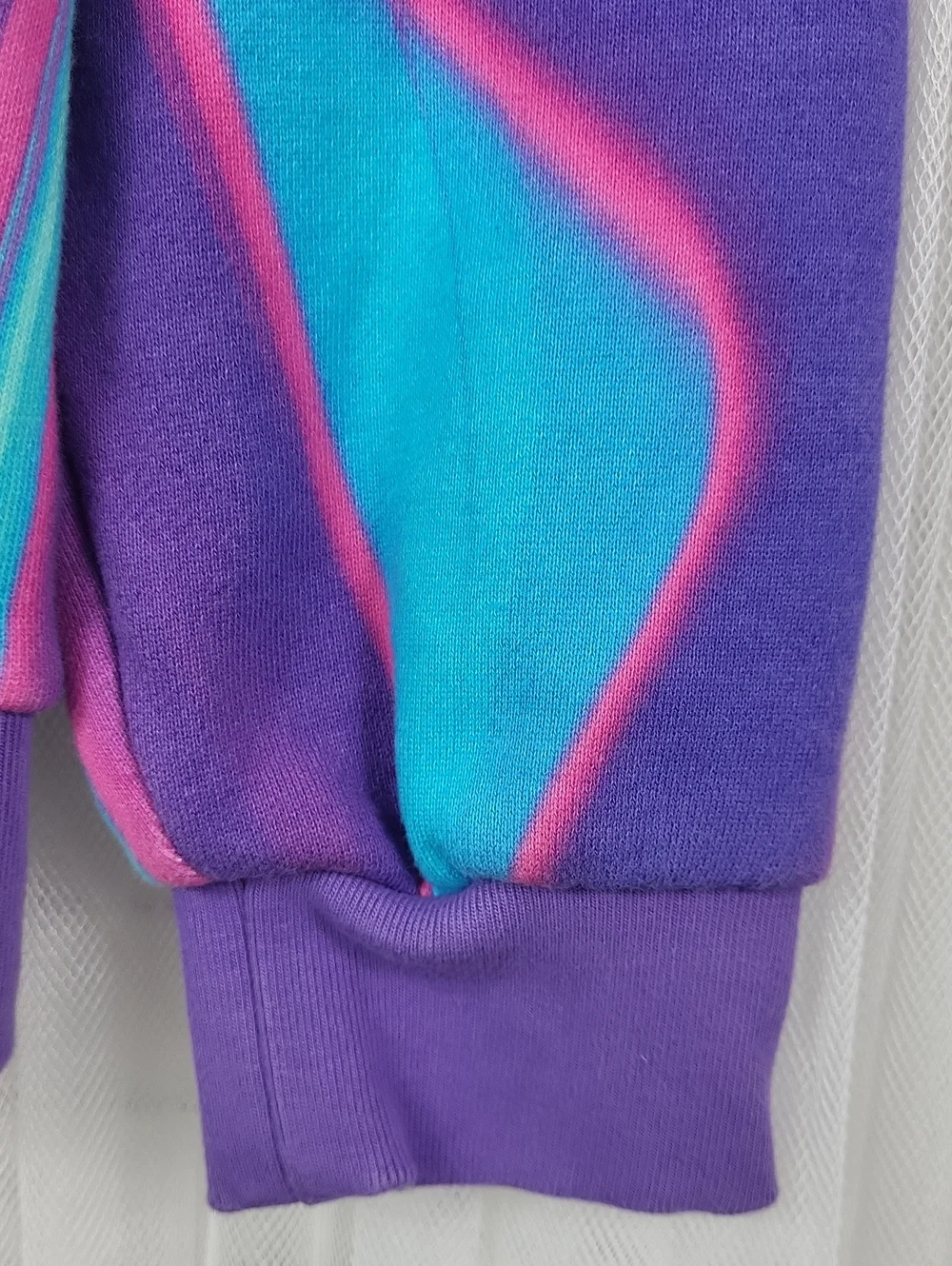 adidas Hyperreal Allover Print Hoodie Purple Men's Sweatshirt. Size S